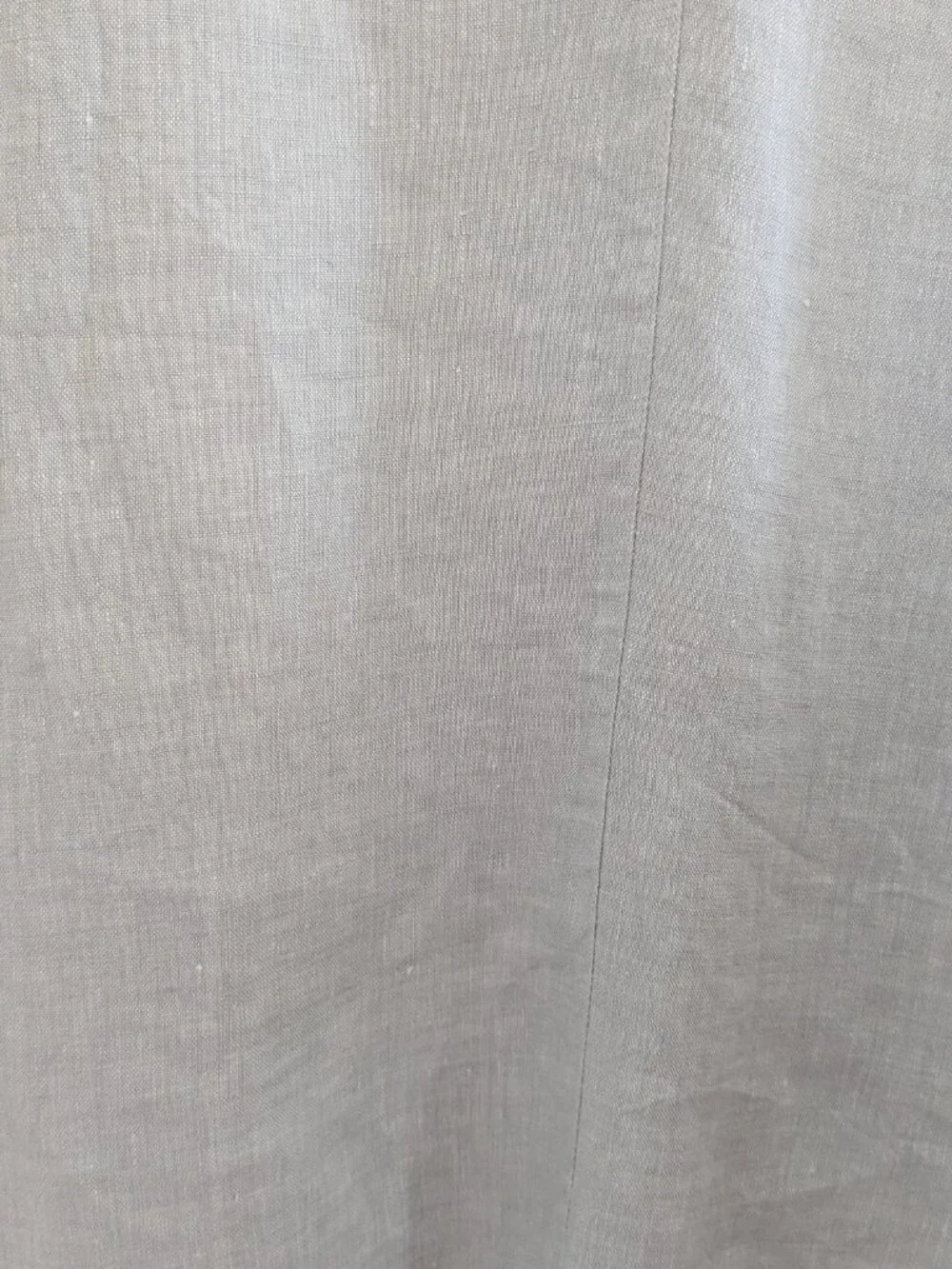 Organic Gray Linen POETRY Boxy Top Short Sleeve | Size 10 | Fully Lined - Picture 4 of 13